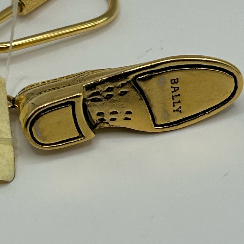 Bally Gold Keychain Set with Red Accents - Picture 10 of 12